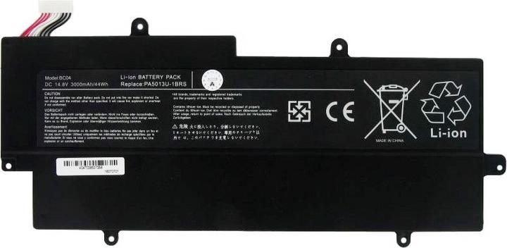 Actual product image Toshiba Battery Portege Z830 Ultrabook Battery, Z835, Z930, Z935, PA5013U, PA5013U-1BRS (4 Cells, 3000 mAh)