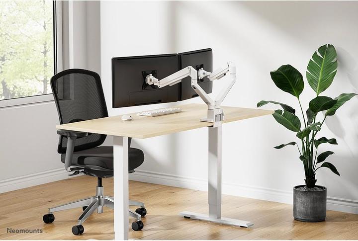 Produktbild Neomounts Tischhalterung duo 100x100 9kg/17-32"/wei?/voll beweglich (Tisch, 35")