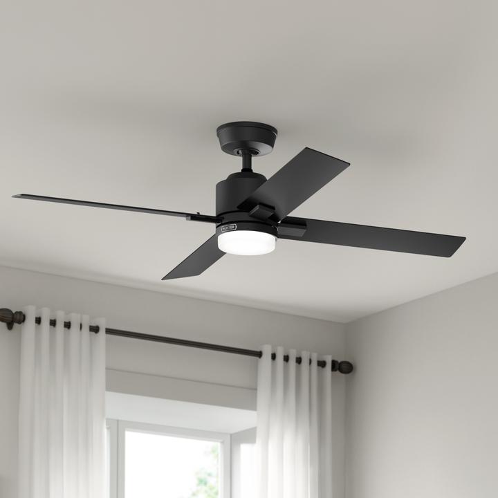 Actual product image Hunter Fans DC Deckenventilator Mila Schwarz mit LED & Fernbedienung (44 dB)