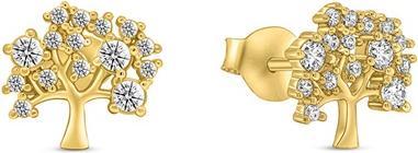 Produktbild Brilio Silver - Popular gold-plated earrings Tree of Life EA348Y