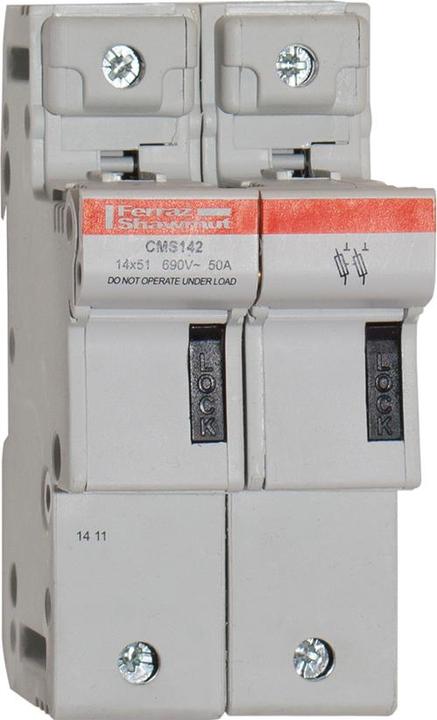 Mersen Fuse Holder CMS 3-Pole 14x51mm (Sécurité des cylindres, 14 A)