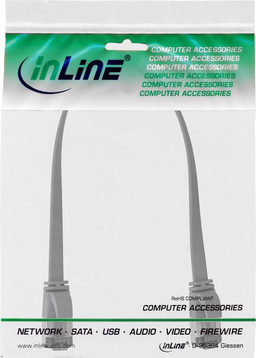 Immagine prodotto InLine Cavo patch piatto (U/FTP, CAT8.1, 0.30 m)