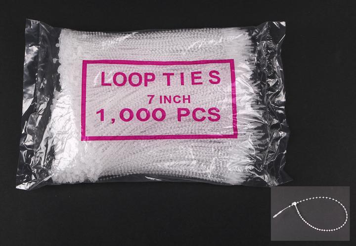 Produktbild Secur-A-Tie Rasterschlaufen Nylon 140mm (1000 Stk.) (Kunststoffkabelbinder, 140 mm, 1000 Stk.)