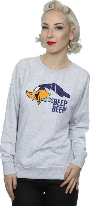 Actual product image Looney Tunes Womens/Ladies Beep Beep Road Runner Cotton Sweatshirt (XL)