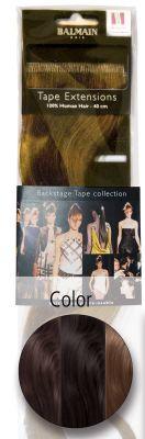 Balmain Tapeextensions 40cm dark espresso 2 Stück Echthaar (Dark expresso, 40 cm)
