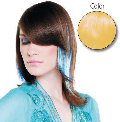Balmain Straight Fantasy 45cm yellow 10 Stück Echthaar (Yellow, 45 cm)
