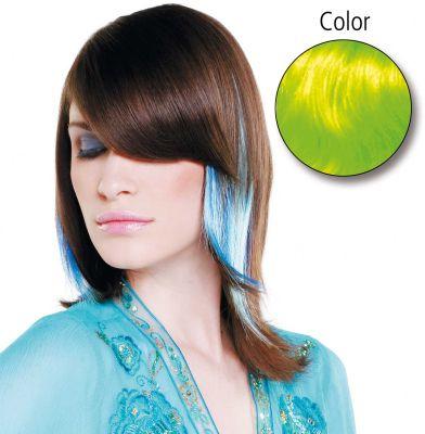 Balmain Straight Fantasy 45cm spring green 10 Stück Echthaar (Green, 45 cm)