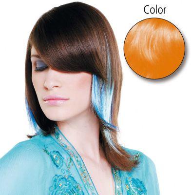 Balmain Straight Fantasy 45cm fresh orange 10 Stück Echthaar (Orange, 45 cm)