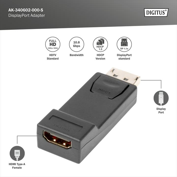 Produktbild Digitus AK-340602-000-S (HDMI, 20 cm)