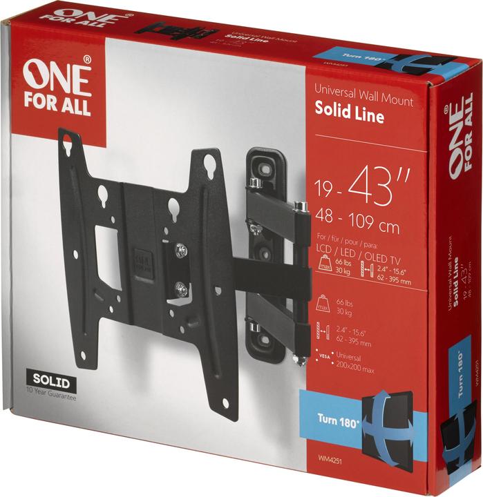 Actual product image One for All Solid WM4251 (Wall, 42", 30 kg)