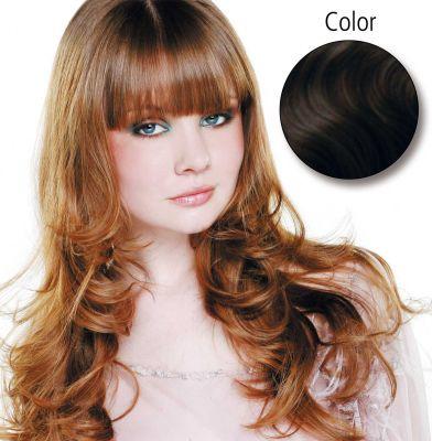 Produktbild Balmain gewellt 45cm 4 mittelbraun 10 Stück Echthaar Fill-In Extensions (Mittelbraun, 45 cm)