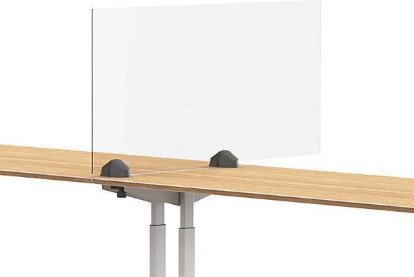 Actual product image smiT Desk partition for a double workplace, acrylic glass and polystyrene