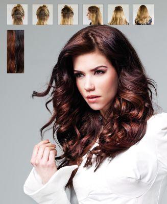 Image du produit Balmain Ensemble de trame à clipser 40 cm de cheveux humains de Barcelone (Barcelone, 40 cm)