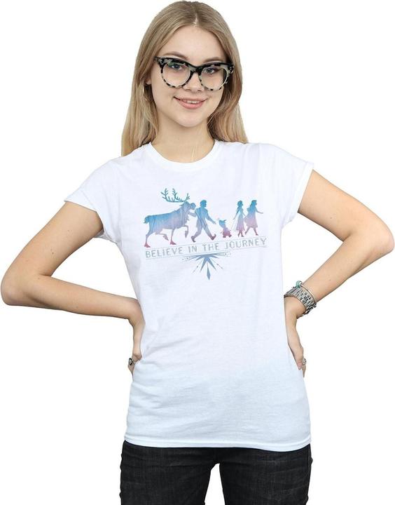 Immagine prodotto Disney Frozen 2 Believe In The Journey Silhouette Maglietta Donna (S)