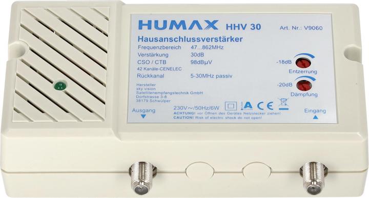 Produktbild Humax Mehrbereichsverstärker HHV 30 HAUSVEÄRKER 20/30DB (Verstärker)