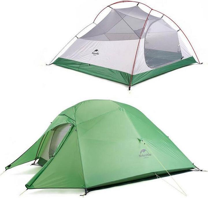Naturehike Namiot Cloud Up 3 20D Updated NH18T030-T-Bosgroen (2.10 kg, 3 personen)