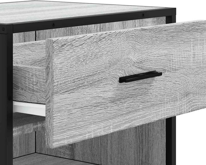Produktbild VidaXL Schuhregal Grau Sonoma 48x38x97,5 cm Holzwerkstoff