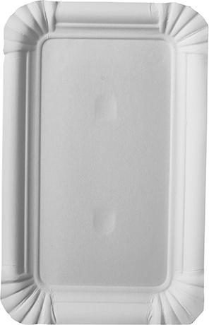 Actual product image Papstar Paper plates "pure" square, 100 x 160 mm, white, 25pcs. (25 x)