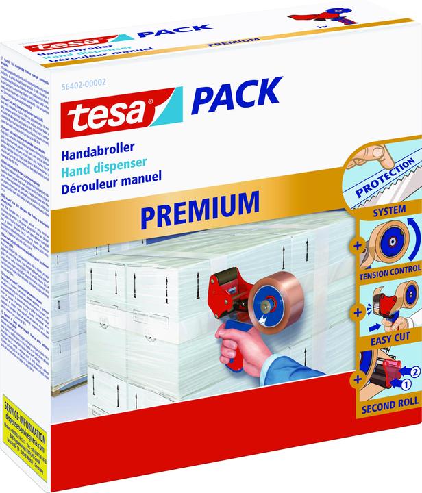 Produktbild tesa tesapack PREMIUM Handabroller - für Klebebänder
