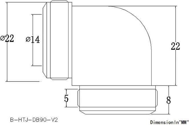 Nährwerte und Zutaten Bykski B-HTJ-DB90-V2-14mm 90° bk 1017576