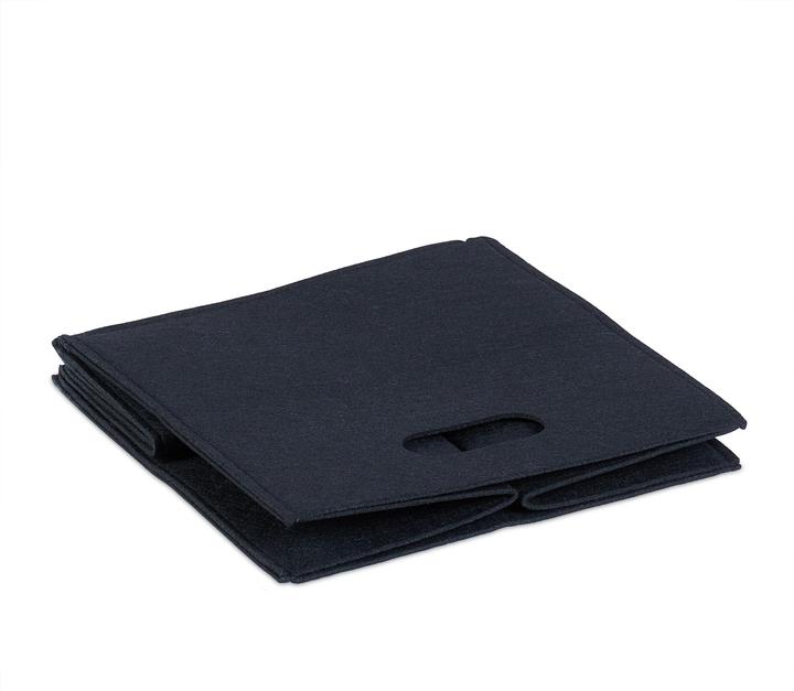 Actual product image Relaxdays Square Felt Basket (30 x 30 x 30 cm, 23 l)