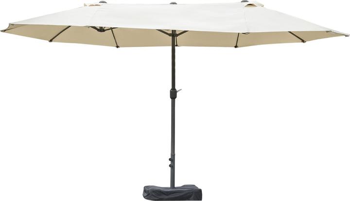 Actual product image Outsunny Double parasol with hand crank (2.70 m)