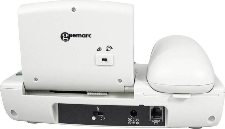 Image du produit Geemarc Pack SERENTIES Téléphone filaire senior Détecteur de chute Écran rétroéclairé Blanc