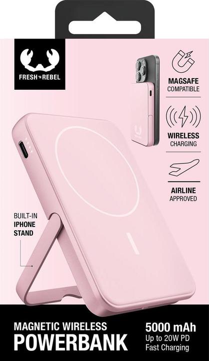 Produktbild Fresh'N Rebel Magnetic Wireless Powerbank (5000 mAh, 20 W, 18.50 Wh)