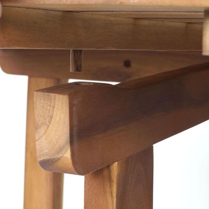 Image du produit Mendler Table pliante HWC-L19, In-/Outdoor pliable Acacia 71x70x34cm (70 cm)