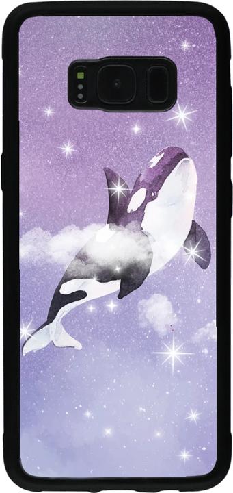 Image du produit PhoneLook Coque Silicone rigide noir Whale in sparking stars (Samsung Galaxy S8)