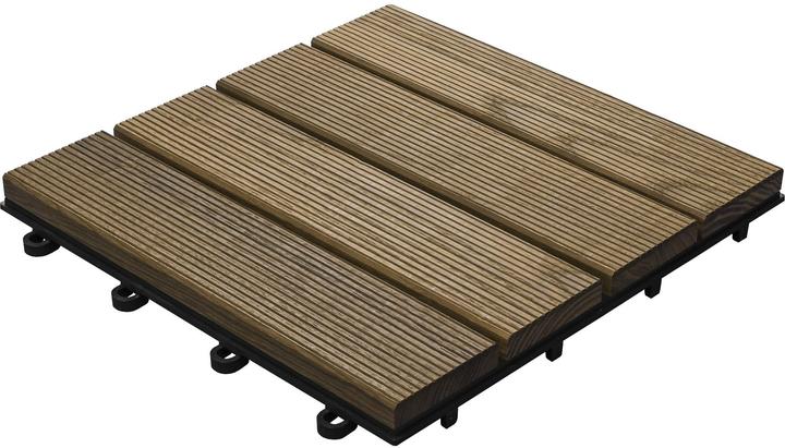 Florco Balcony & terrace tiles ash, 4 slats 30 x 30, 6 pcs. (6 x, 30 x 30 cm)