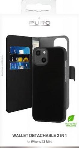 Immagine prodotto Puro IPC1354BOOKC3BLK Custodia per cellulare (5.4") Custodia a portafoglio Nero (Apple iPhone 13 mini)