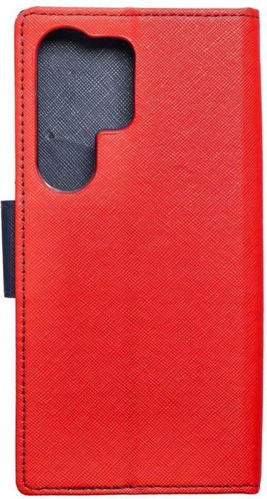 Actual product image OEM Book case FANCY Book case for SAMSUNG S24 ULTRA red / navy (Samsung Galaxy S24 Ultra)