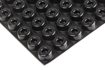 Produktbild Rs Pro Black stick on , 10.2mm H x 22.3mm Dia