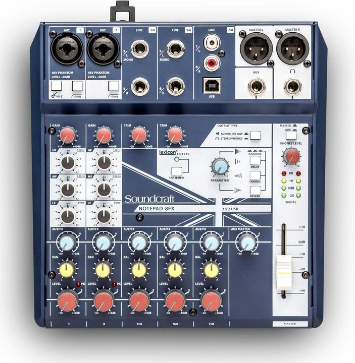 Immagine prodotto Soundcraft Notepad-8FX (Mixer da studio e live)