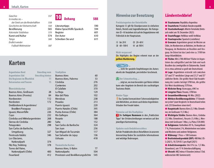 Produktbild Reiseführer Argentinien mit Patagonien und Feuerland (Deutsch, Jürgen Vogt, 2023)