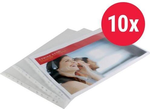 Office Depot Prospekthüllen Embossed DIN A3 Texturiert Transparent 110 Mikron (A3, 10 x)