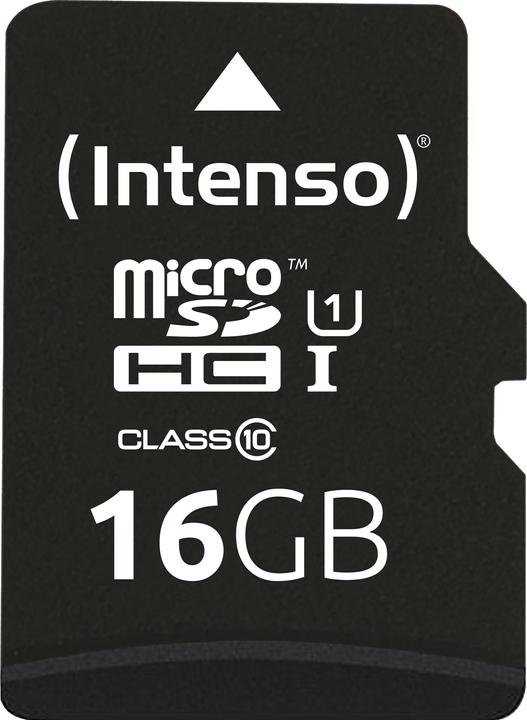 Intenso UHS-I Premium (16 GB, microSDHC, U1, UHS-I)