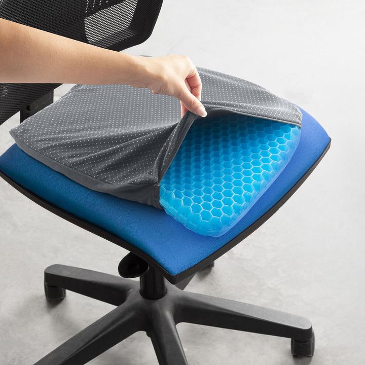 Immagine prodotto InnovaGoods Cuscinetto in gel di silicone a nido d'ape (37 x 39 x 3 cm)