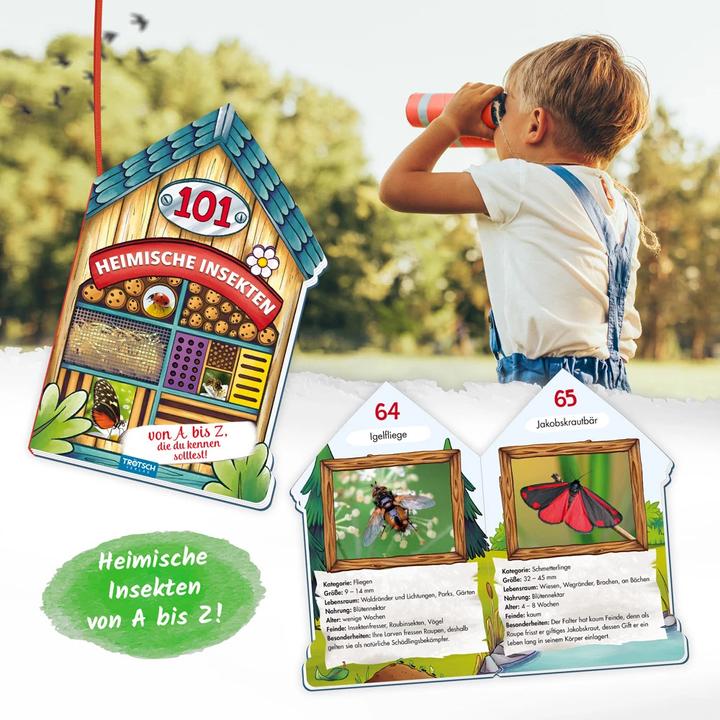 Produktbild Buch in Hausform 101 Heimische Insekten von A bis Z, die du kennen solltest (Deutsch, Trötsch Verlag GmbH & Co. KG, 2020)