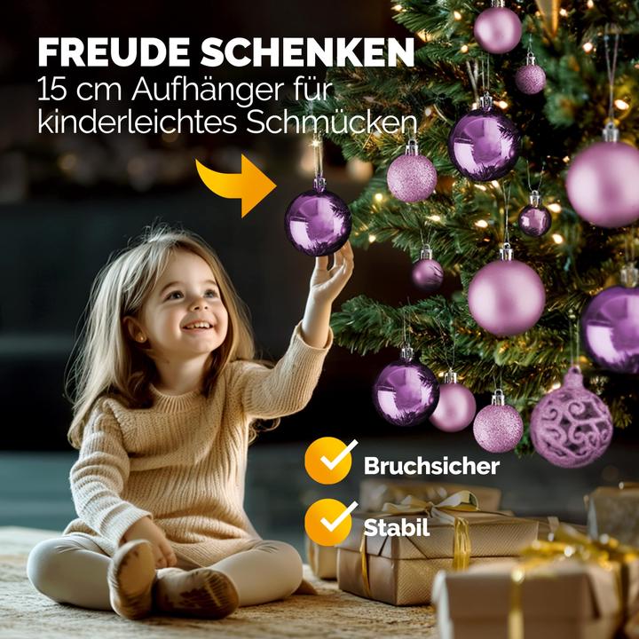 Produktbild Deuba Weihnachtsbaumkugeln (100 -teilig)