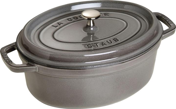 Staub Cocotte (29 cm, Bräter + Schmortopf, Gusseisen, Emaille)