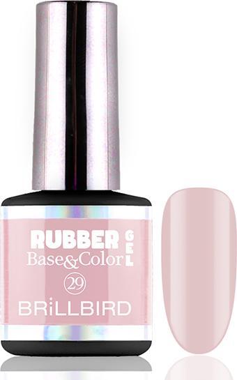 BrillBird Gel Rubber Base&Coral #29 8ml (Vernis à ongles effet gel)