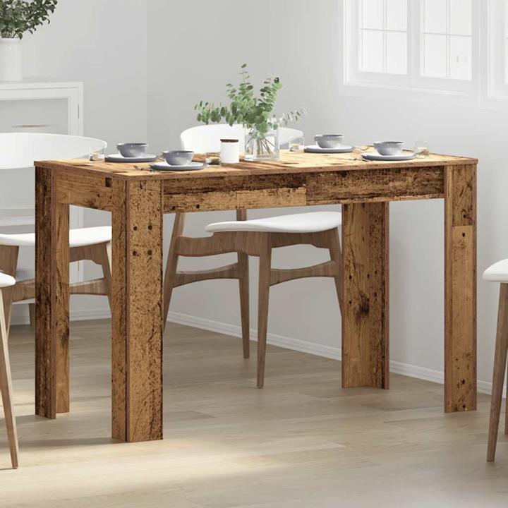 Actual product image VidaXL Esstisch Altholz-Optik 120x60x76 cm Holzwerkstoff (120 x 60 x 76 cm)