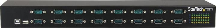 Image du produit StarTech 16 Port USB to Serial Adpater Hub - Adaptateur de port USB vers RS232 avec connexion en série - (USB-A, 16 Ports)