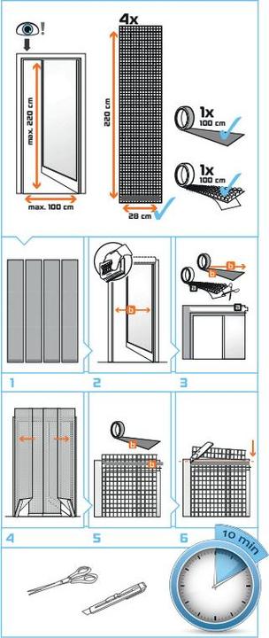 Actual product image Windhager Fly screen for door (100 x 220 cm)