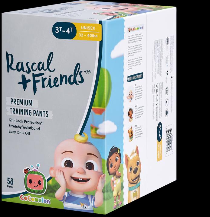 Rascal+Friends RASCAL + FRIENDS Pants 5 size, 58pcs, 13-18 kg, 93594 (Gr. 5, Tragepack, 58 Stück)