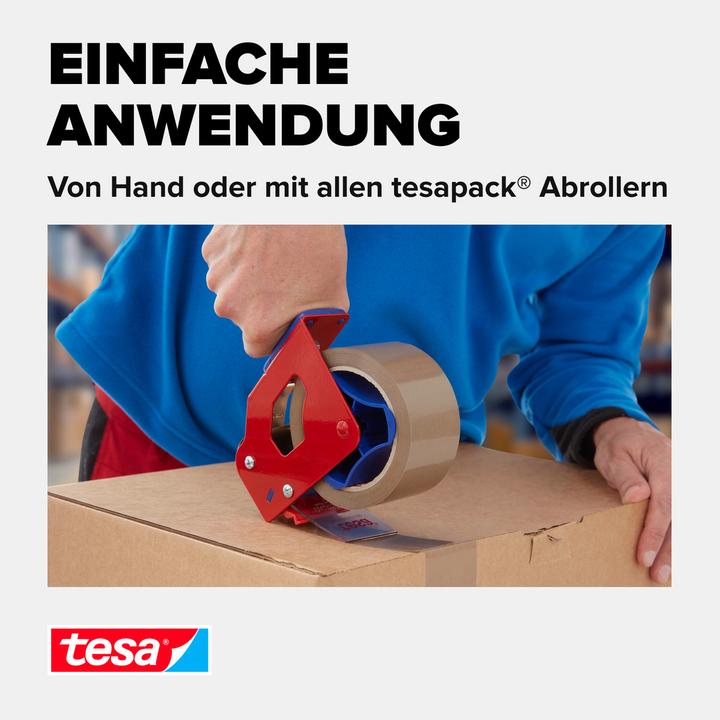 Image du produit tesa tesapack Ruban adhésif pour colis ULTRA STRONG - Ruban adhésif en PVC pour un emballage serré et (50 mm)
