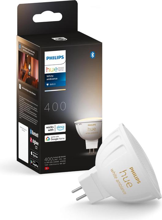 Produktbild Philips Hue White Ambiance (GU5.3, 5.10 W, 400 lm, 1 x, G)