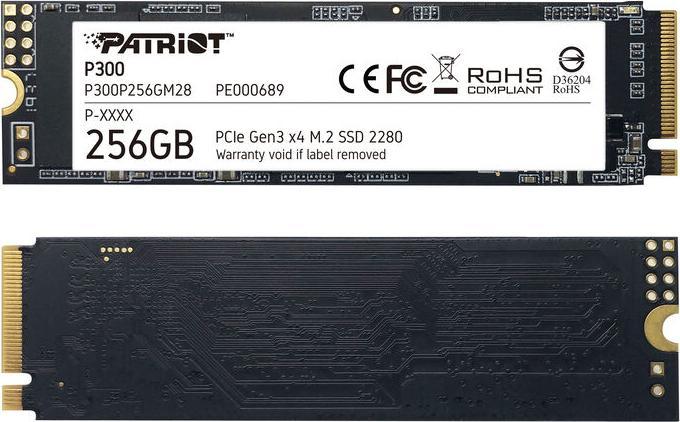 Image du produit Patriot P300 SSD 256GB (256 Go, M.2 2280)